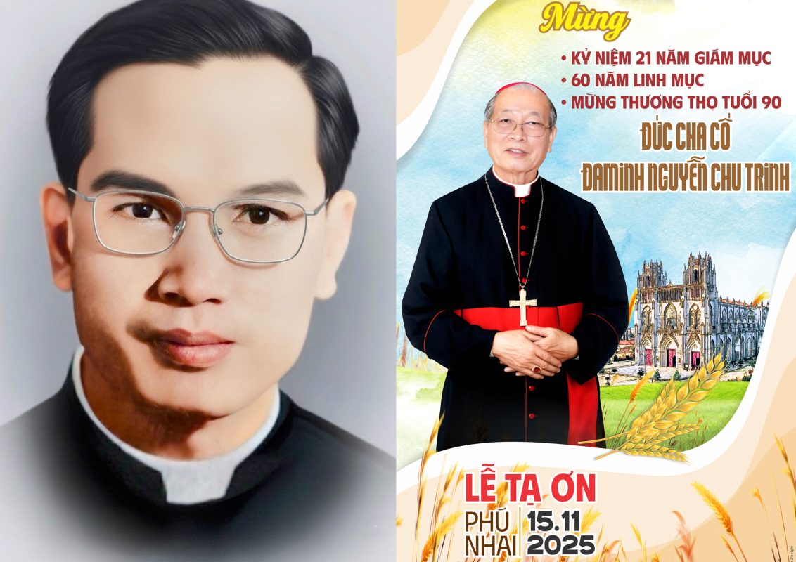 GIÂY PHÚT CẢM ĐỘNG ĐOÀN CON PHÚ NHAI CHÀO ĐÓN ĐỨC CHA CỐ ĐAMINH VỀ THĂM QUÊ HƯƠNG 1 DC