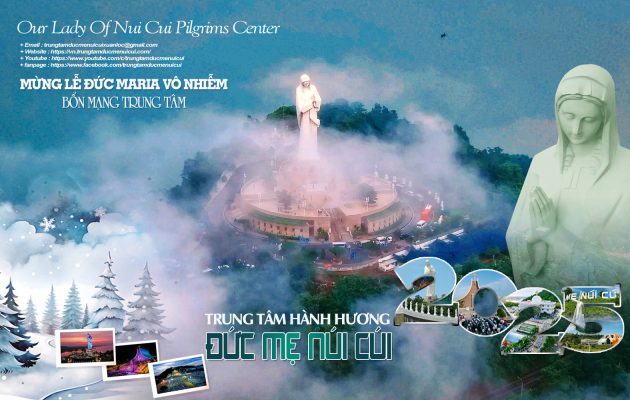 LỄ MẸ VÔ NHIỄM NGUYÊN TỘI BỔN MẠNG TRUNG TÂM HÀNH HƯƠNG ĐỨC MẸ NÚI CÚI 54 MAU PSD